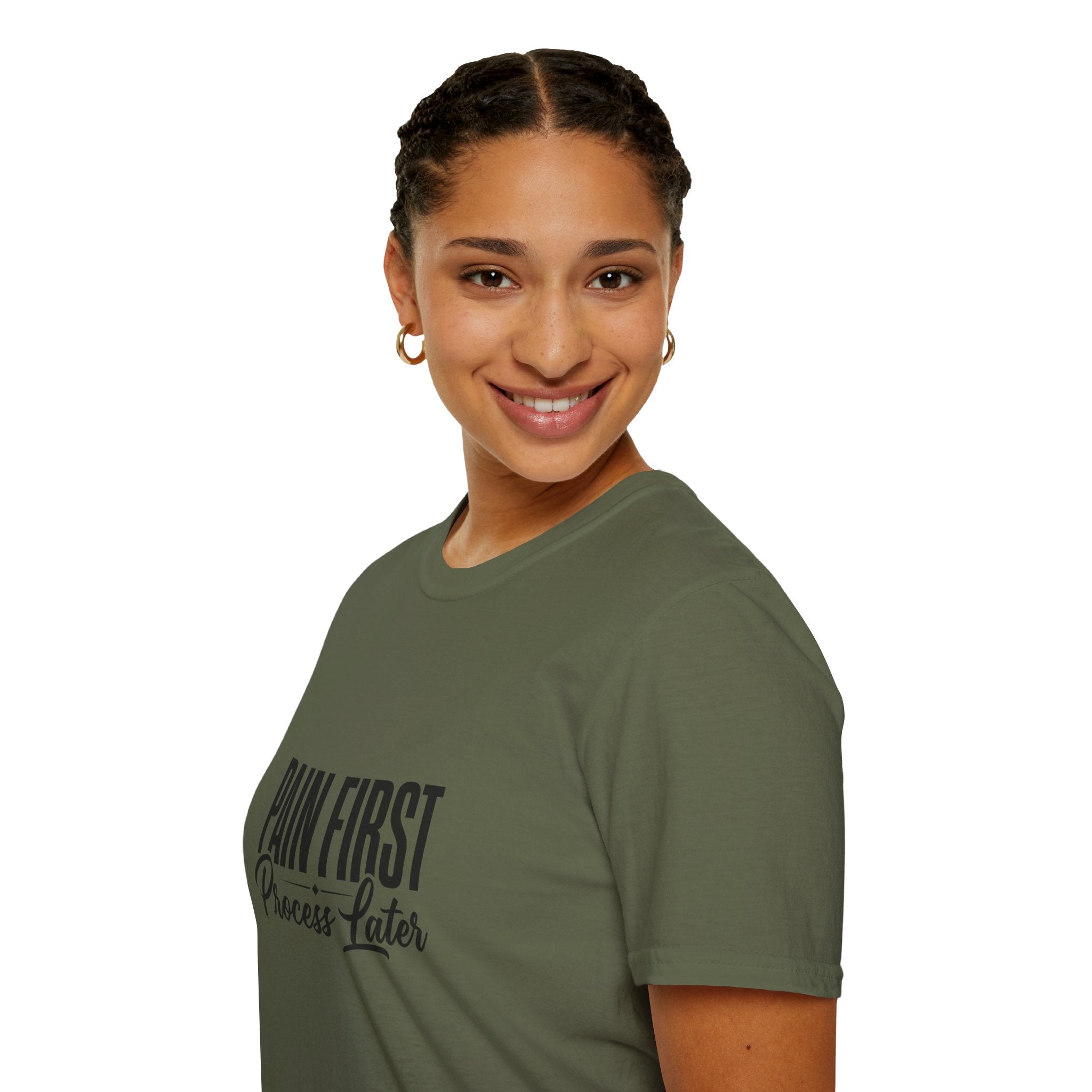 Pain First Process Later T-Shirt | Motivational Quote Tee