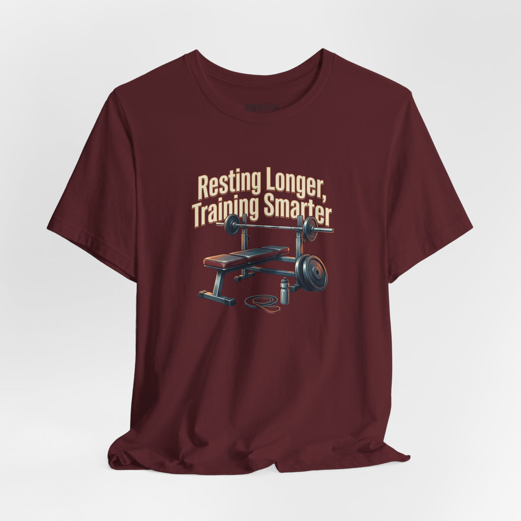 Resting Longer Training Smarter T-Shirt | Fitness Motivation Tee