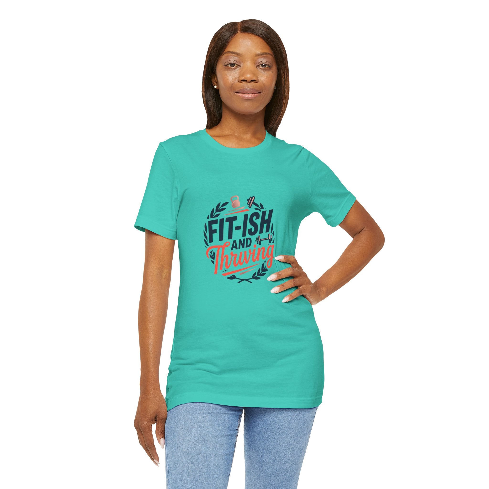Fit-ish and Thriving T-Shirt | Fitness Humor, Workout Motivation