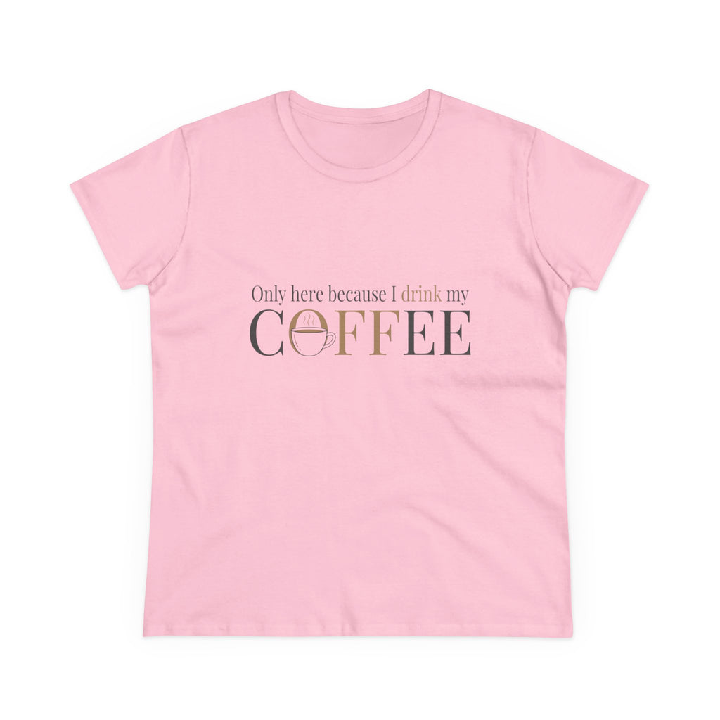I Drink My Coffee tee | Women's Coffee Shirt, Minimalist Coffee Graphic