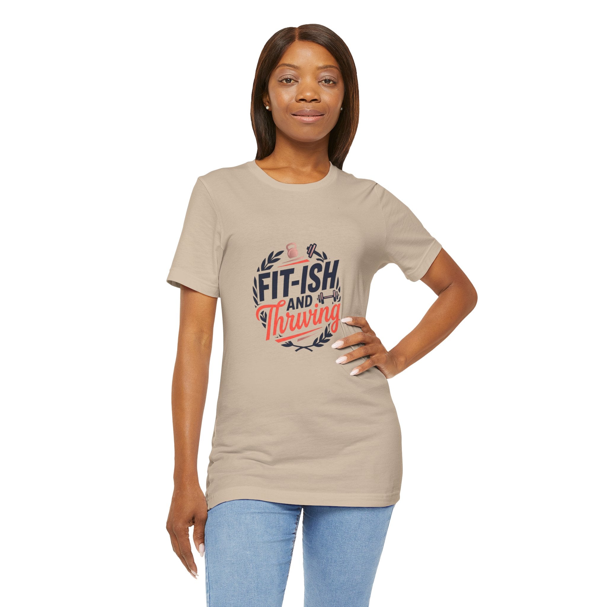 Fit-ish and Thriving T-Shirt | Fitness Humor, Workout Motivation
