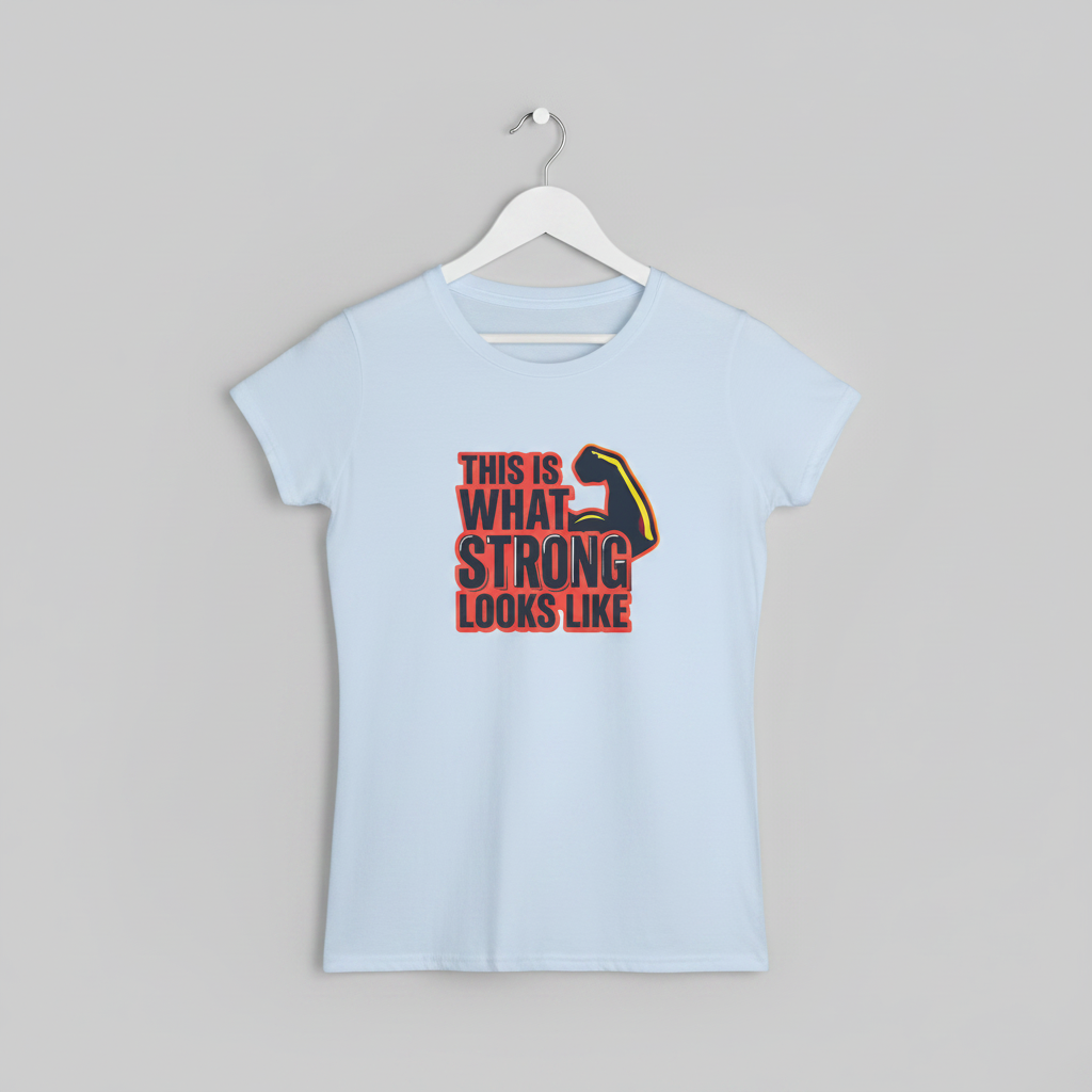 This Is What Strong Looks Like Tee | Empowerment Graphic Shirt