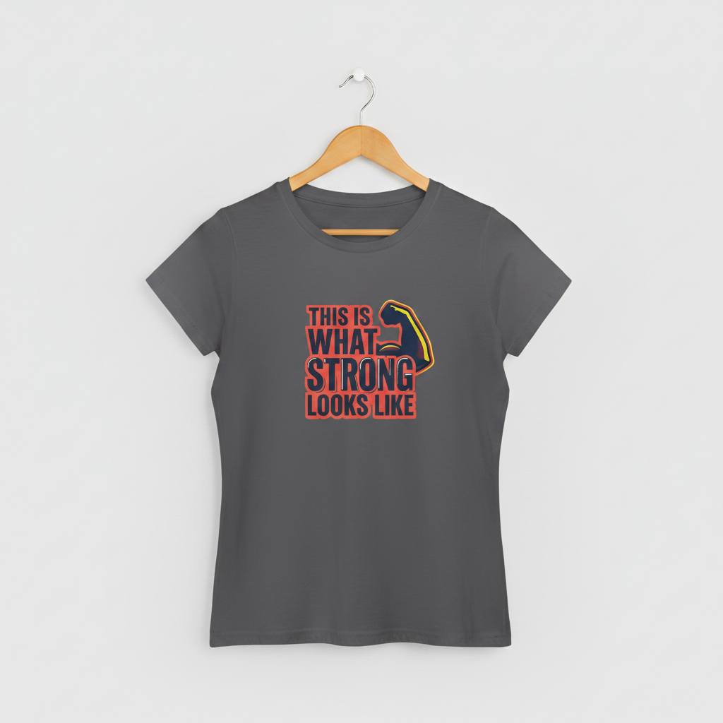 This Is What Strong Looks Like Tee | Empowerment Graphic Shirt