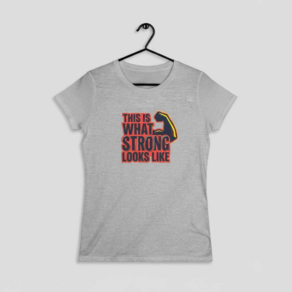 This Is What Strong Looks Like Tee | Empowerment Graphic Shirt