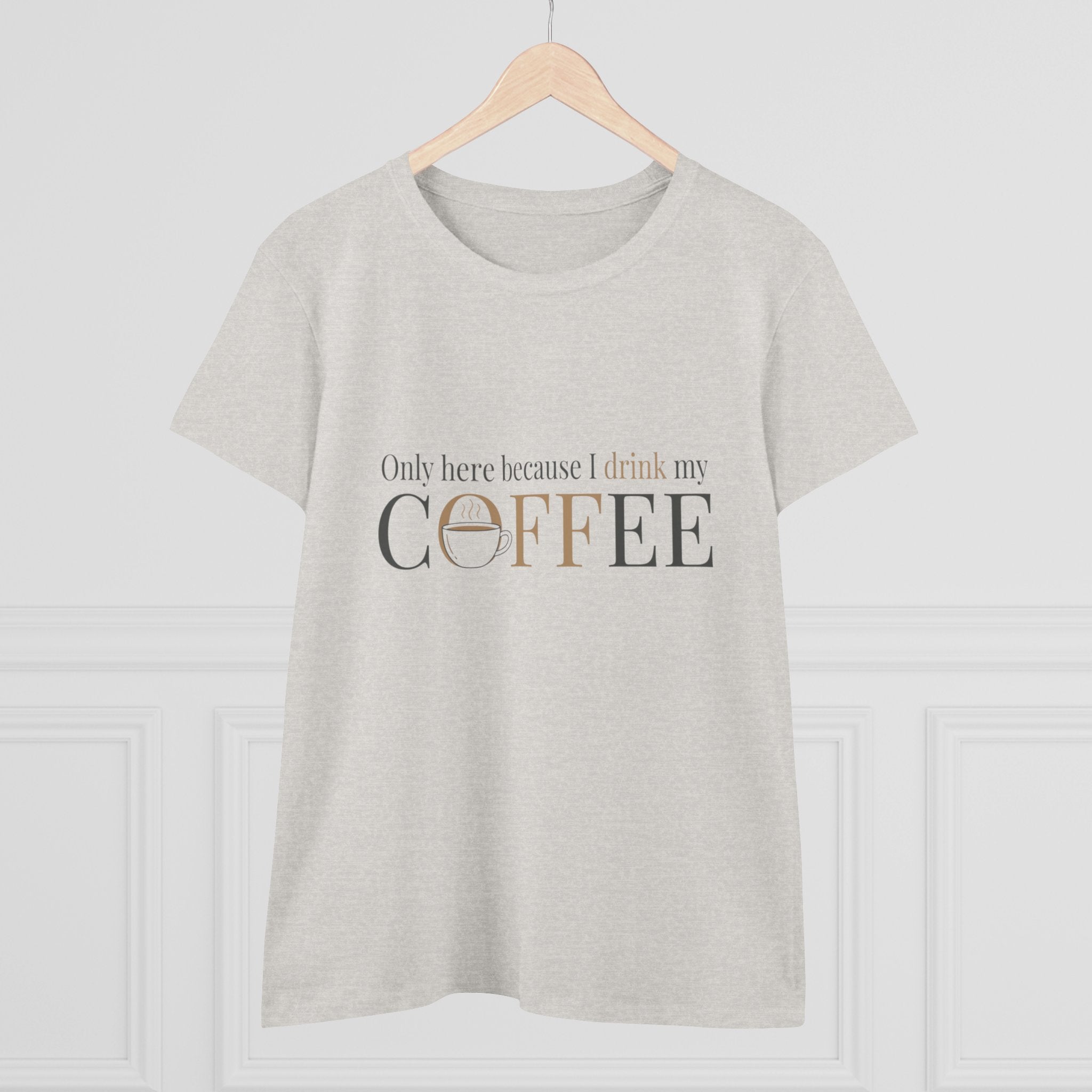 I Drink My Coffee tee | Women's Coffee Shirt, Minimalist Coffee Graphic