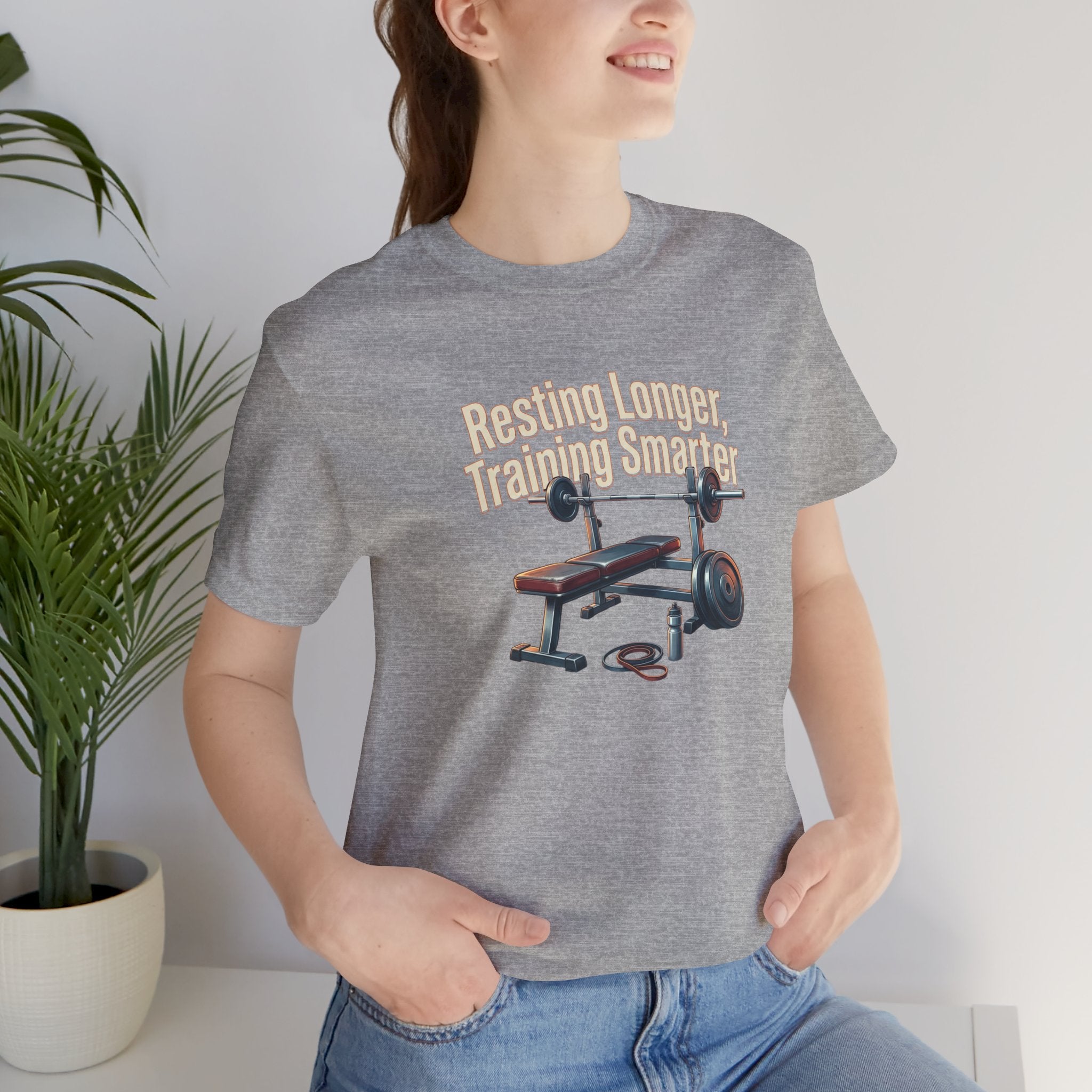Resting Longer Training Smarter T-Shirt | Fitness Motivation Tee