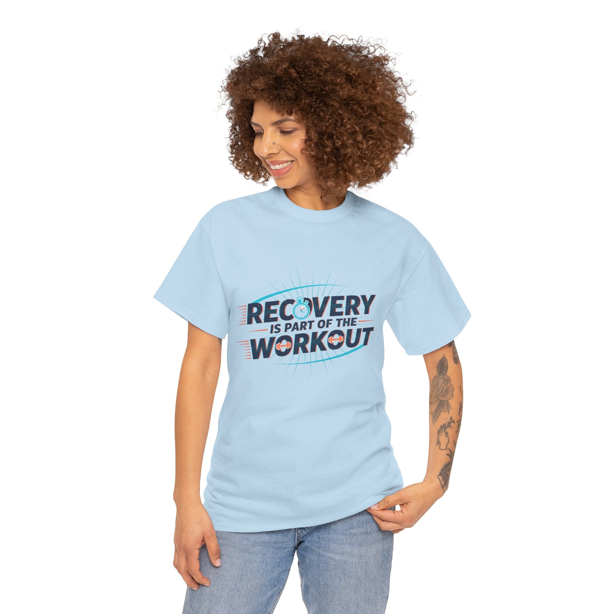 Recovery Is Part Of The Workout T-Shirt | Fitness Motivation Tee