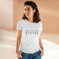 I Drink My Coffee tee | Women's Coffee Shirt, Minimalist Coffee Graphic